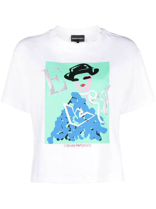 Graphic-Print Cotton T-Shirt