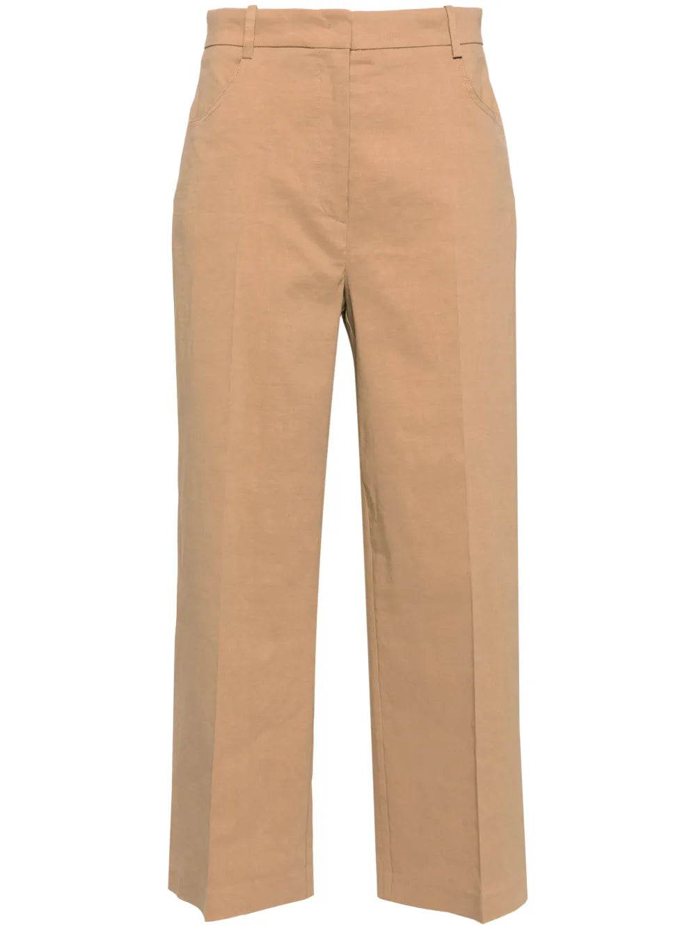 Protesilao Linen Blend Cropped Trousers