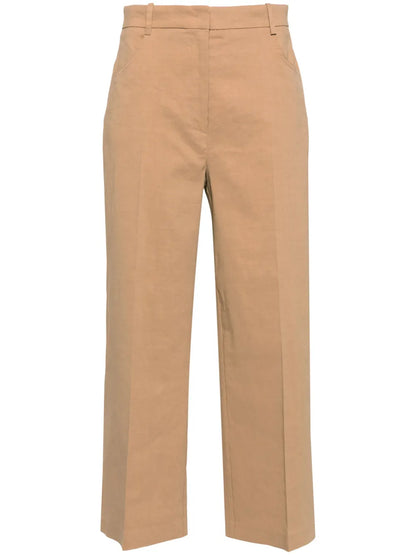 Protesilao Linen Blend Cropped Trousers