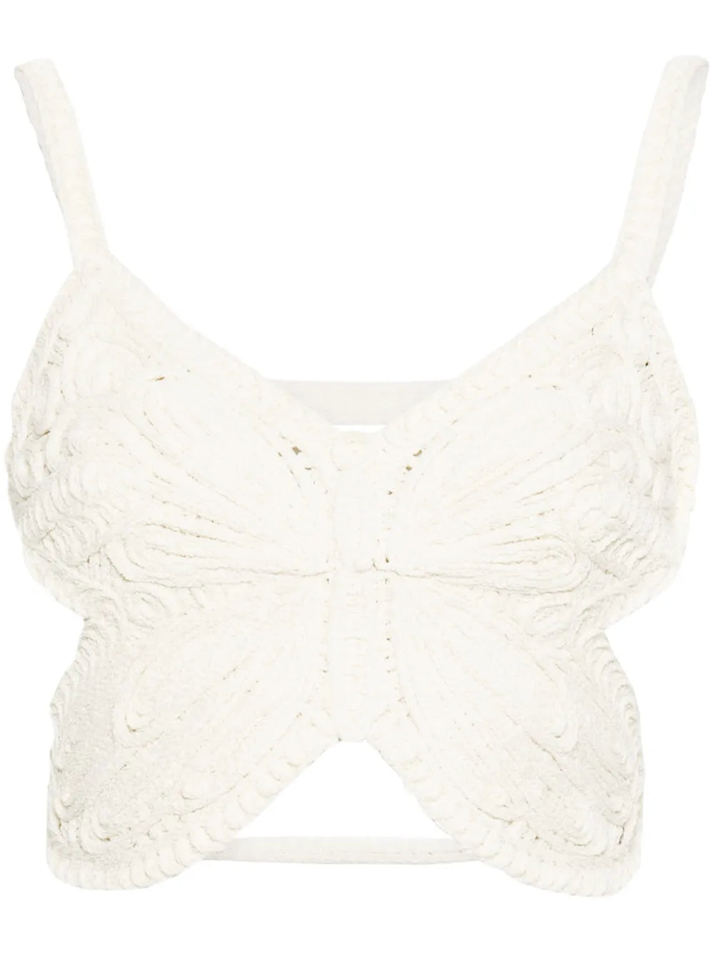 Butterfly Sleeveless Crop Top
