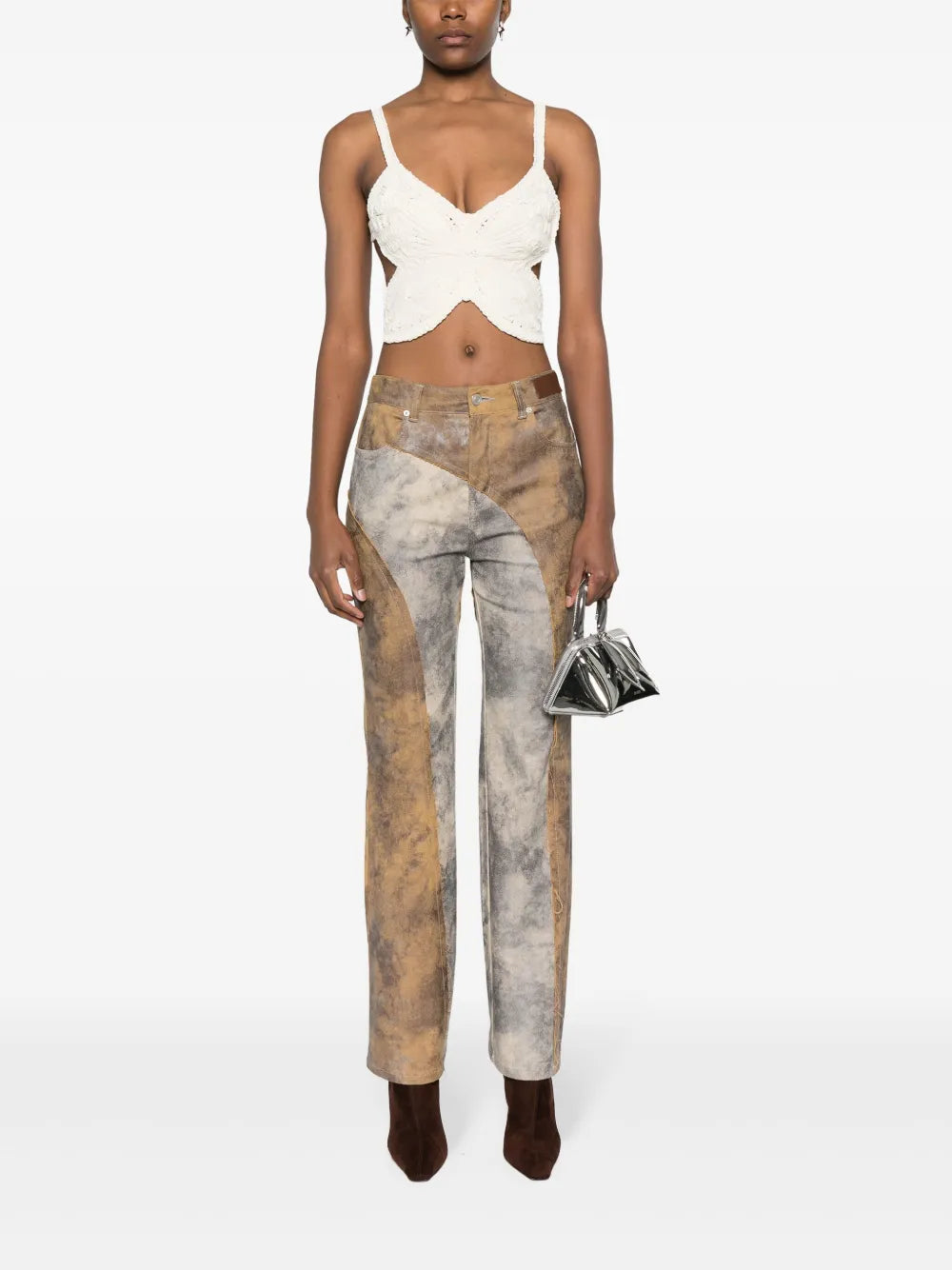 Butterfly Sleeveless Crop Top