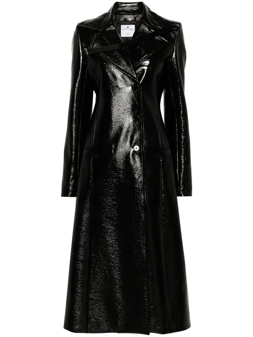 Heritage Vinyl Faux-Leather Trench Coat