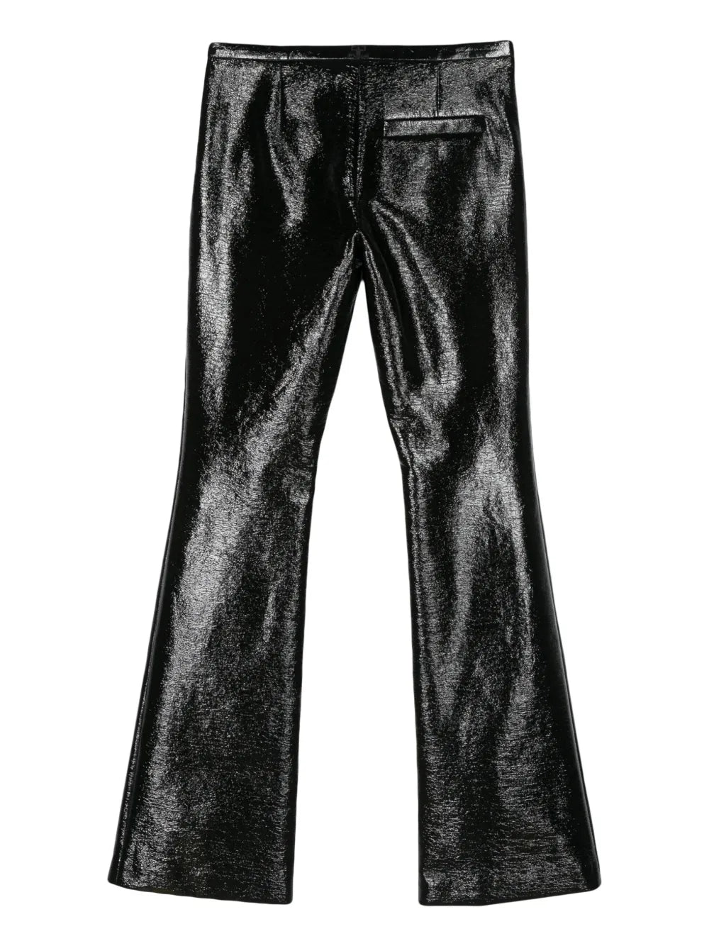 Snaps Vinyl Flared Trousers