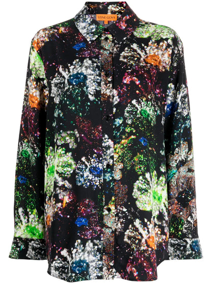 Sophia Abstract-Pattern Print Shirt