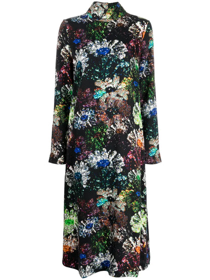 Mille Satin Midi Dress