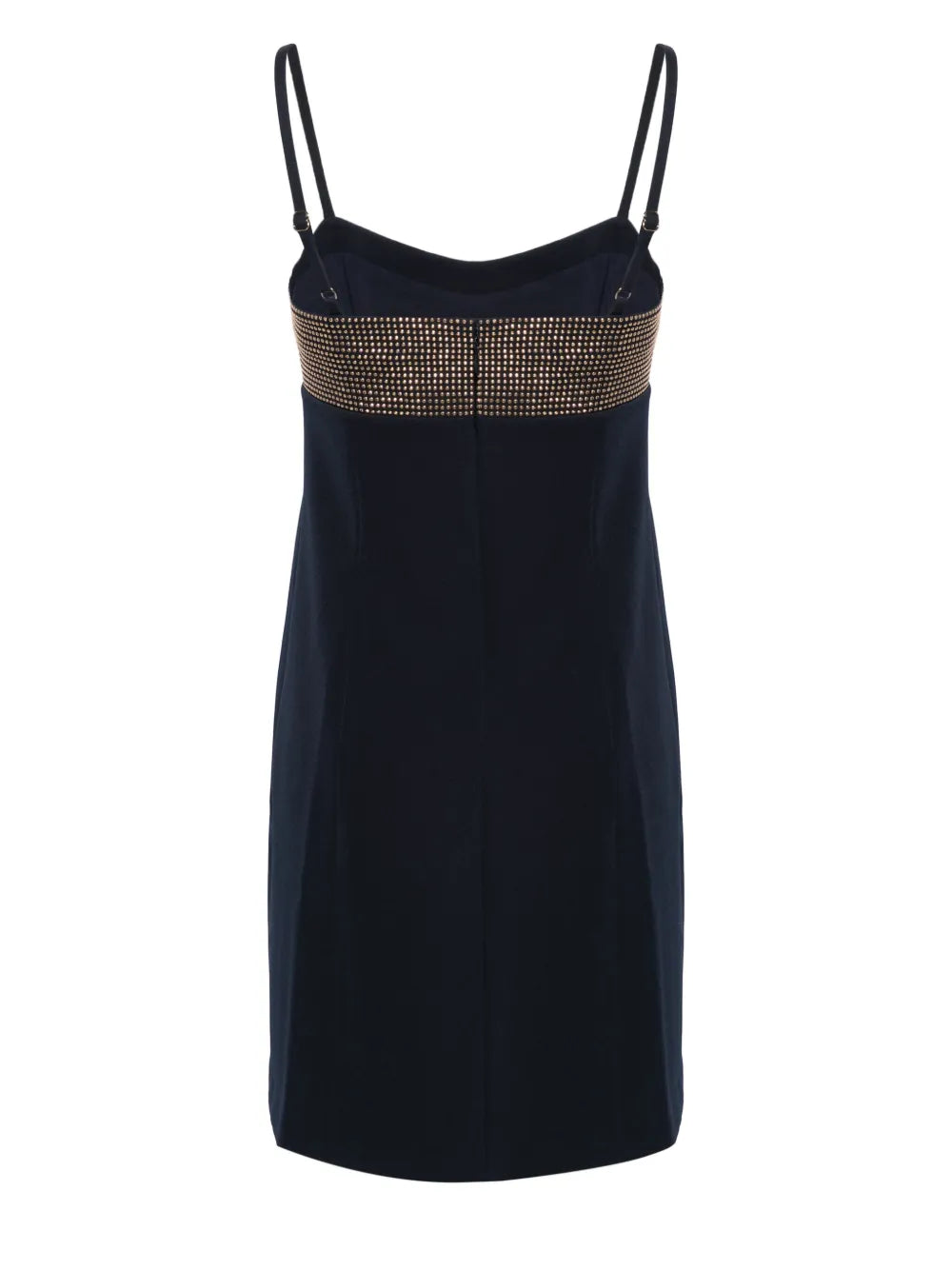 Rhinestoned Cut-Out Mini Dress