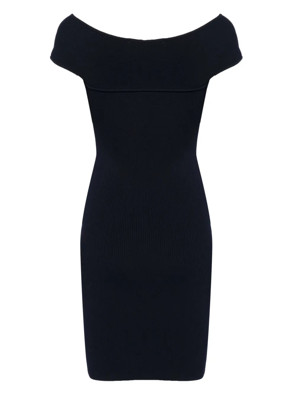 Crossover-Straps Ribbed Minidress