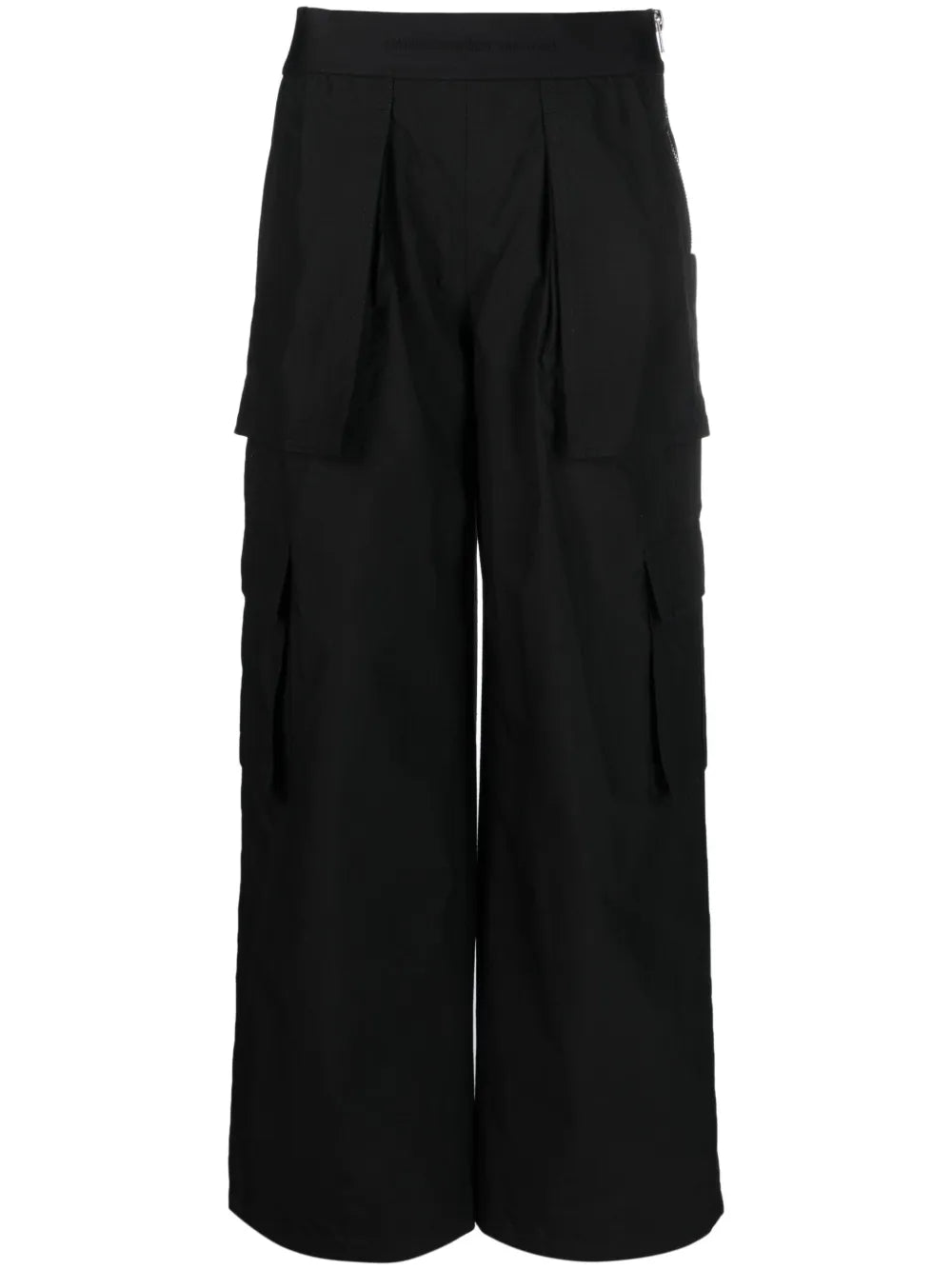 Logo-Waistband Cargo-Pockets Trousers