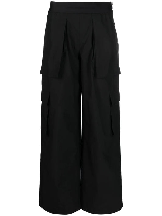 Logo-Waistband Cargo-Pockets Trousers