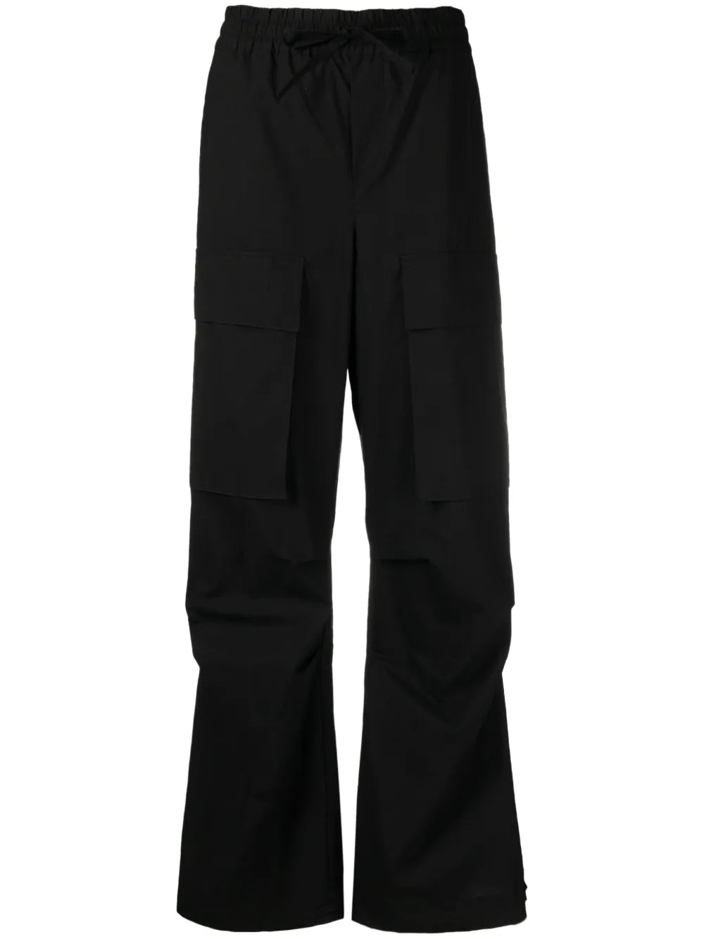 Cargo-Pockets Cotton Trousers