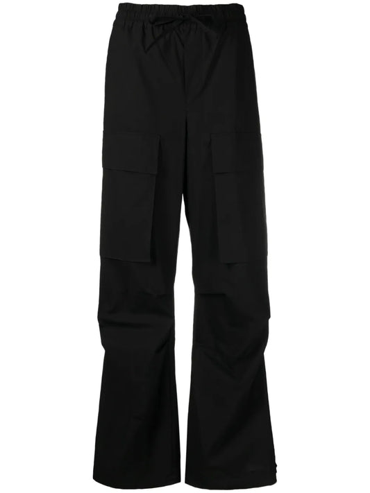 Cargo-Pockets Cotton Trousers
