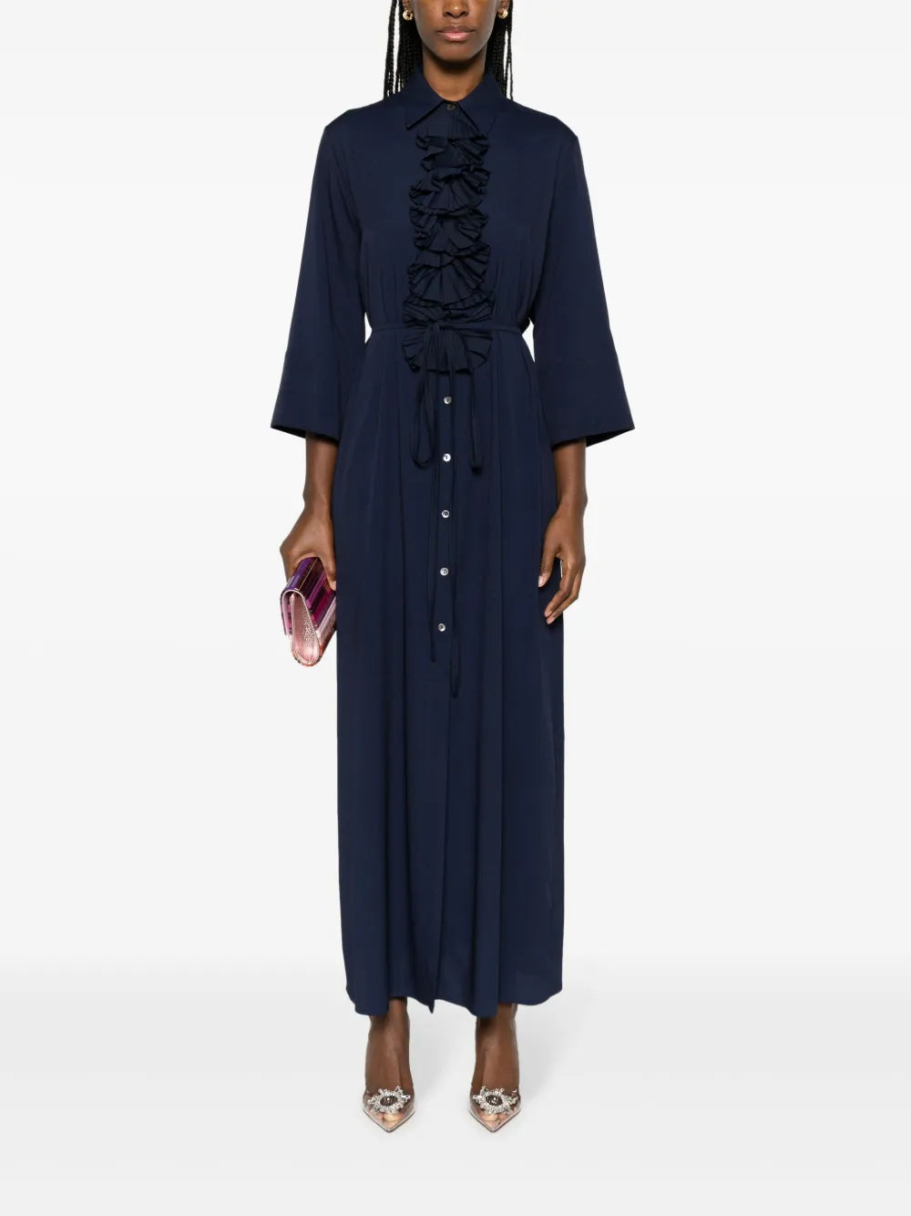 Palmer Pleated-Detailed Shirt Dress