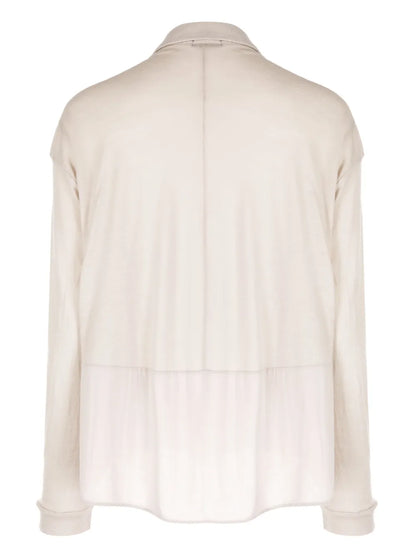 Panelled Virgin Wool-Blend Top