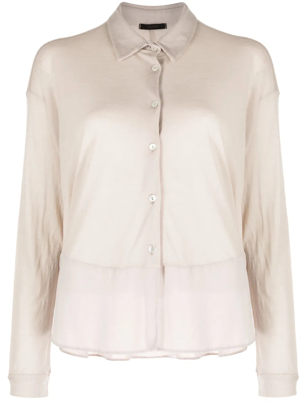 Panelled Virgin Wool-Blend Top