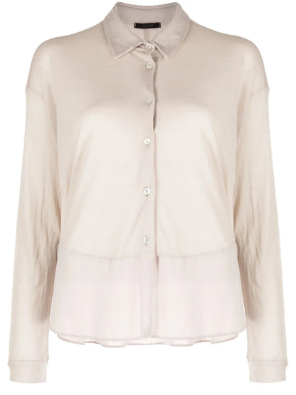 Panelled Virgin Wool-Blend Top