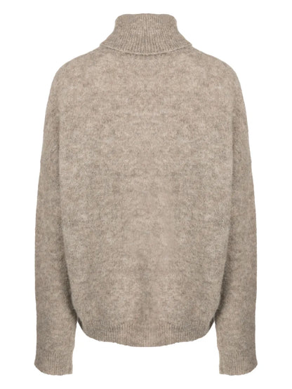 Roll-Neck Drop-Shoulder Jumper