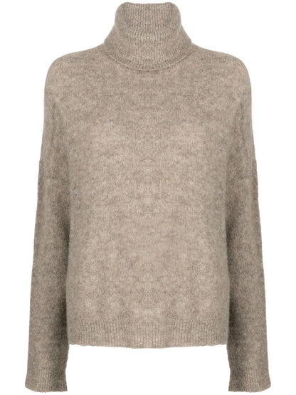Roll-Neck Drop-Shoulder Jumper