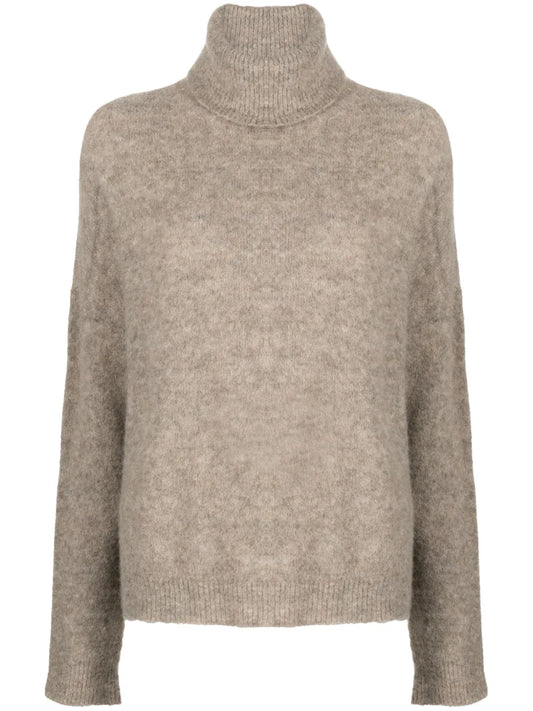 Roll-Neck Drop-Shoulder Jumper