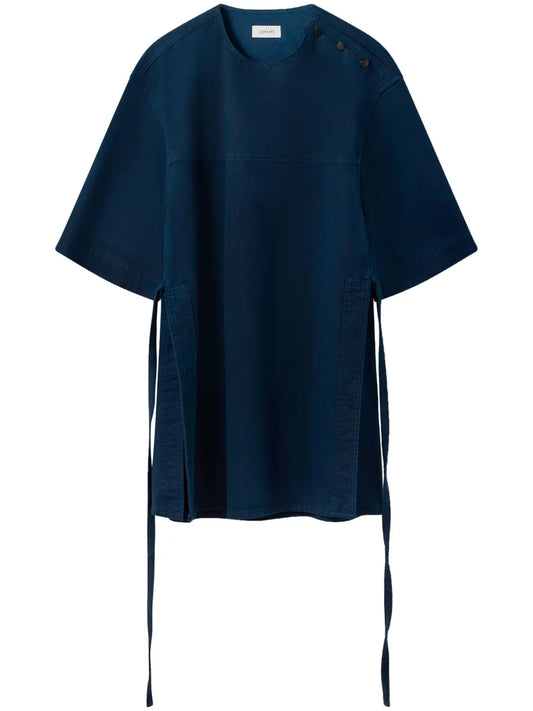 Side-Slit Cotton T-Shirt