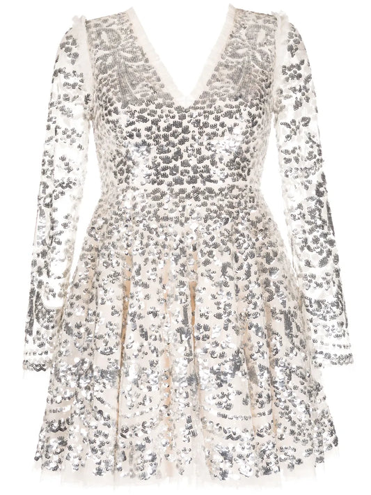Embellished Chandelier Minidress