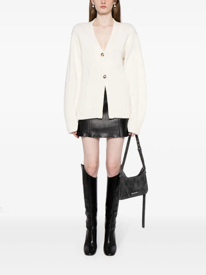 V-Neck Tailored Cardigan