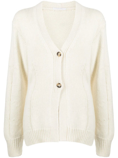 V-Neck Tailored Cardigan