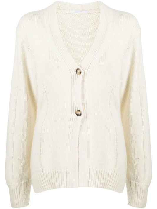 V-Neck Tailored Cardigan