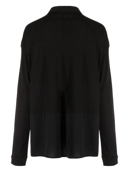 Panelled Virgin Wool-Blend Top