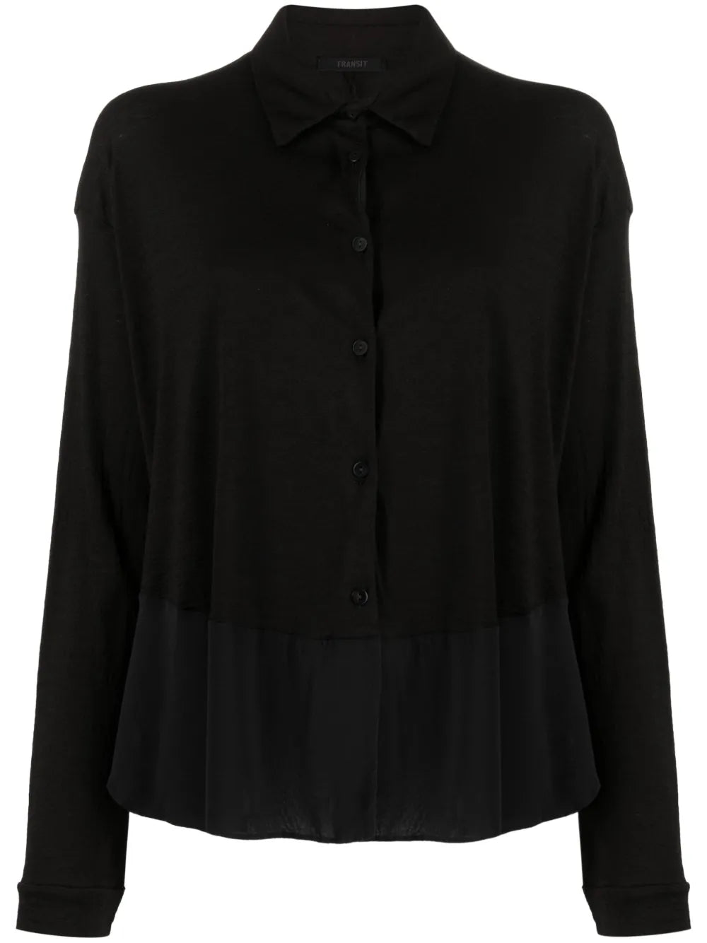 Panelled Virgin Wool-Blend Top