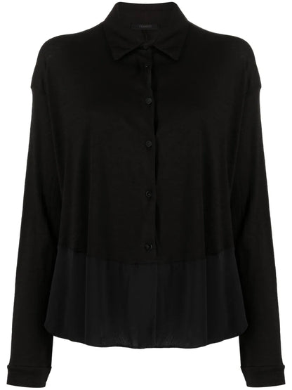 Panelled Virgin Wool-Blend Top