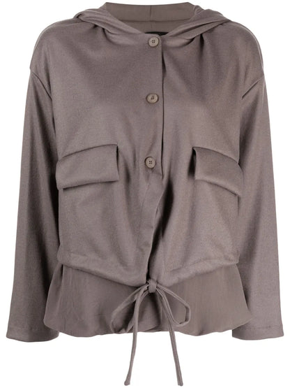 Layered Hooded Jacket