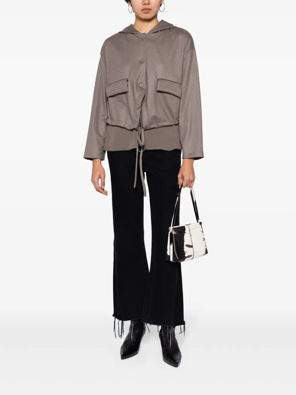 Layered Hooded Jacket