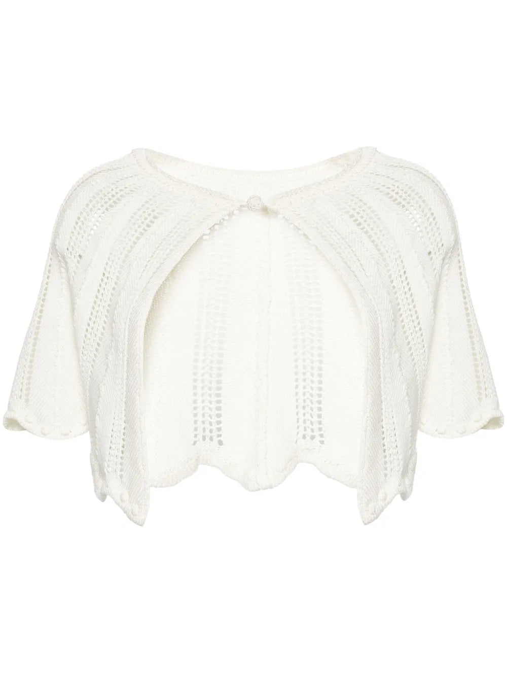 Ribbed-Knit Cotton Miniskirt