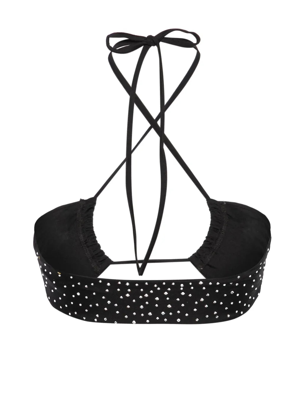 Rhinestone-Embellished Bikini Top