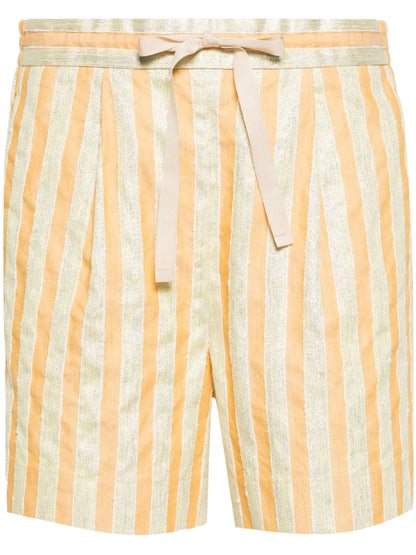 Striped Drawstring Shorts