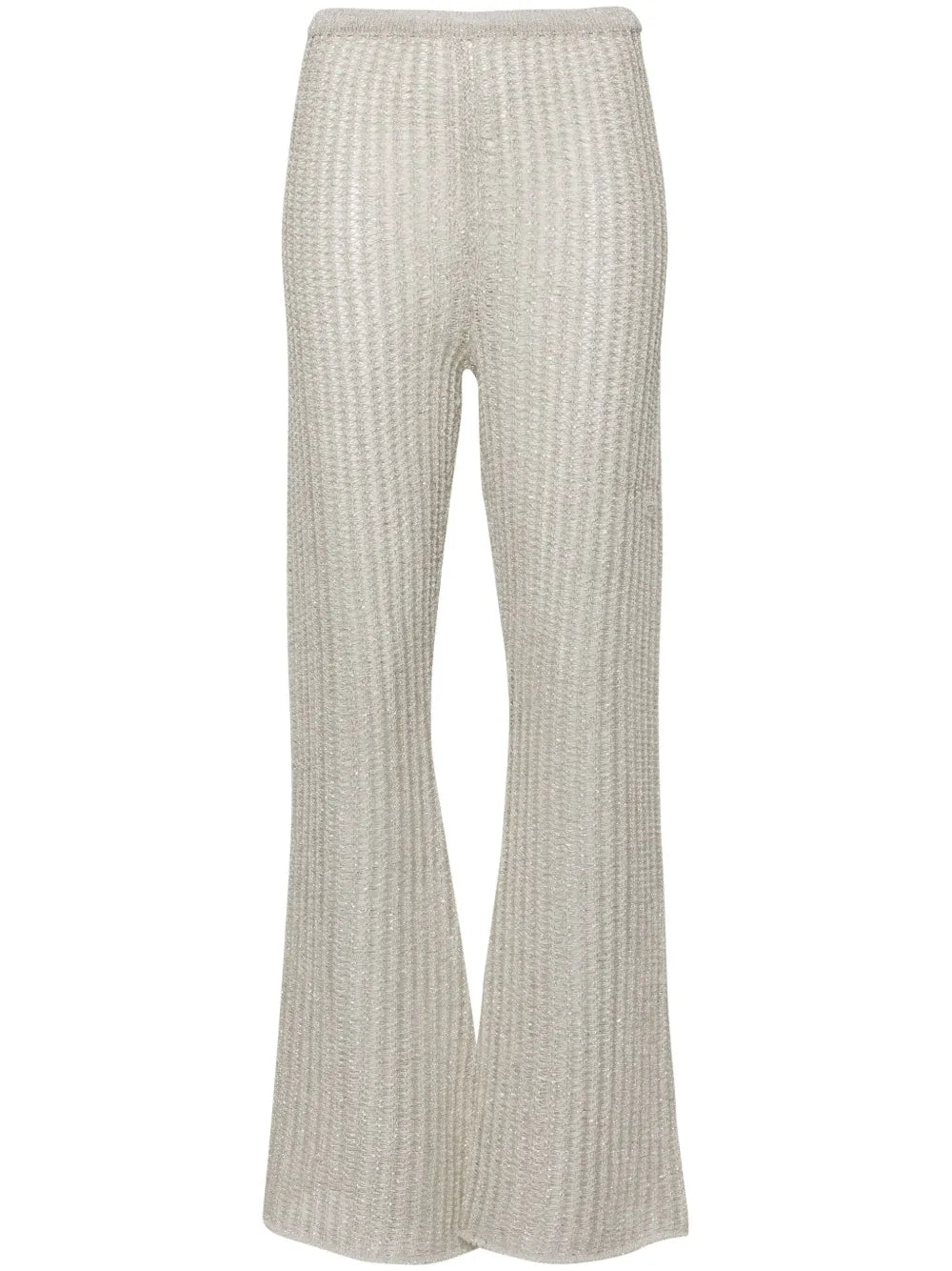 Crochet-Knit Palazzo Trousers