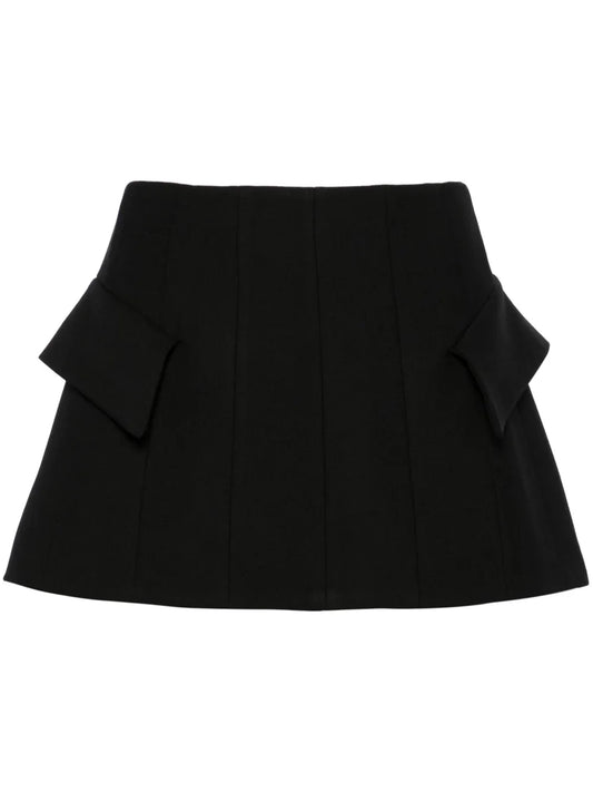 Pleated A-Line Miniskirt