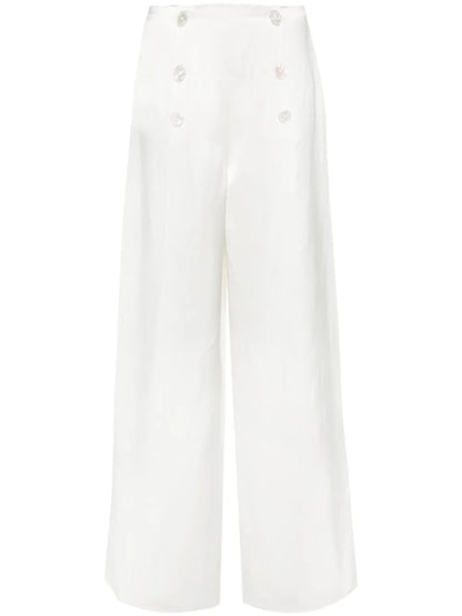 Satin Wide-Leg Trousers