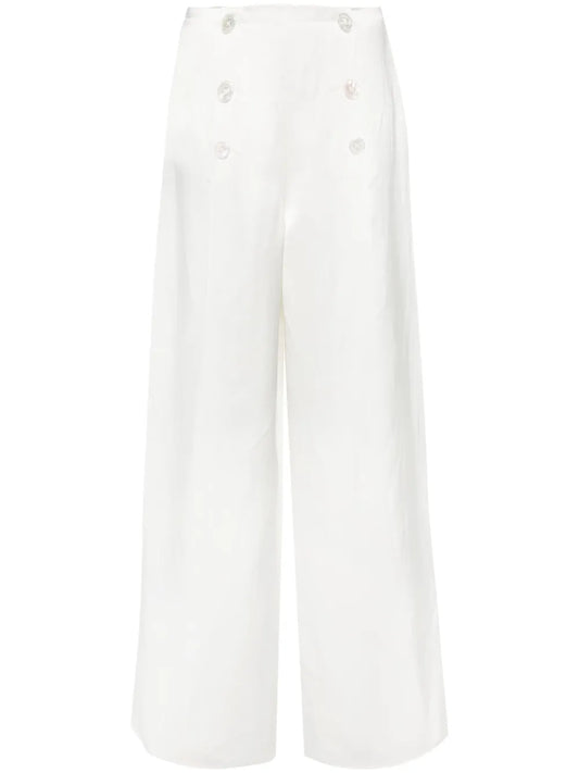 Satin Wide-Leg Trousers