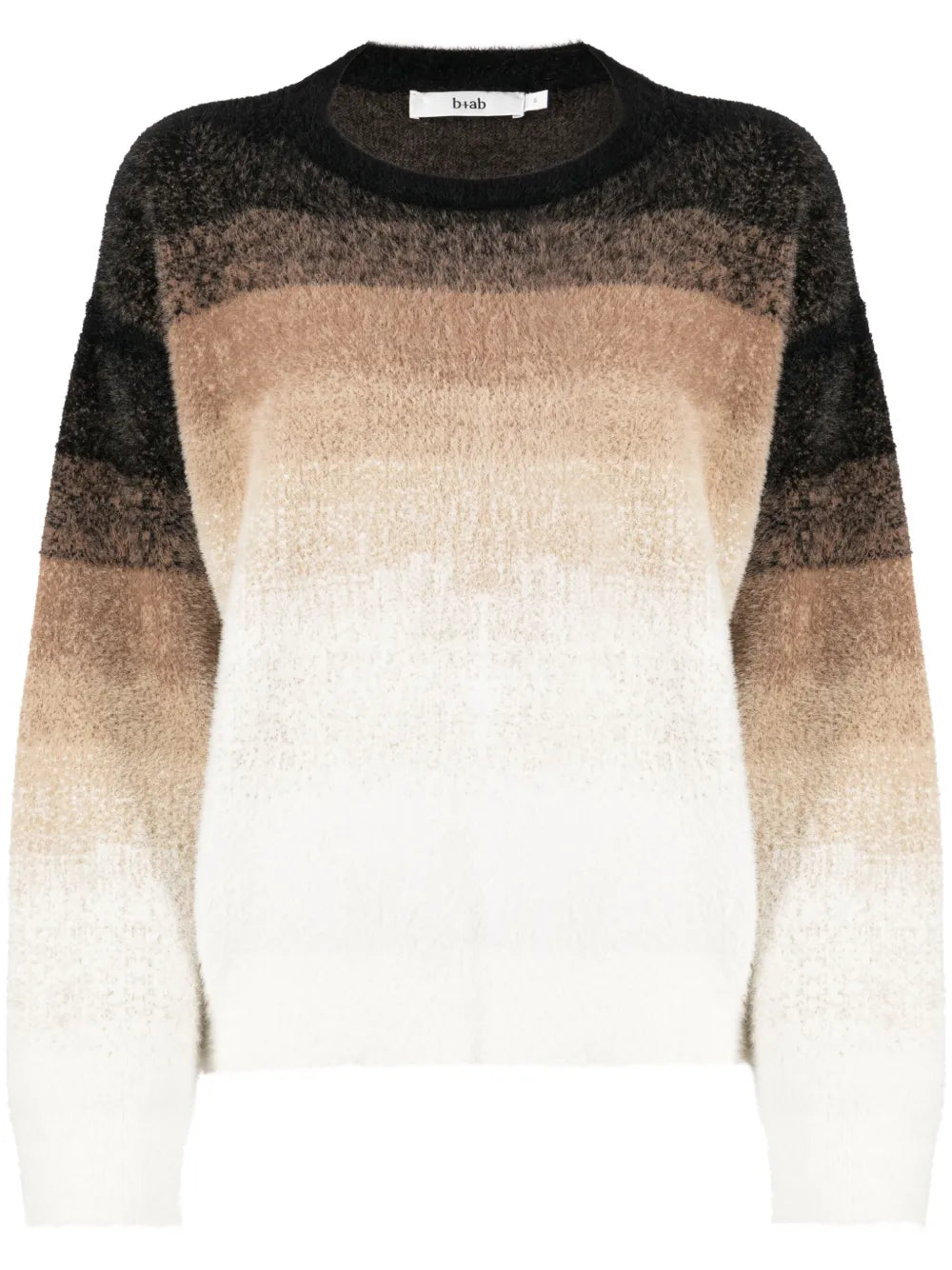 Gradient-Stripe Brushed Jumper