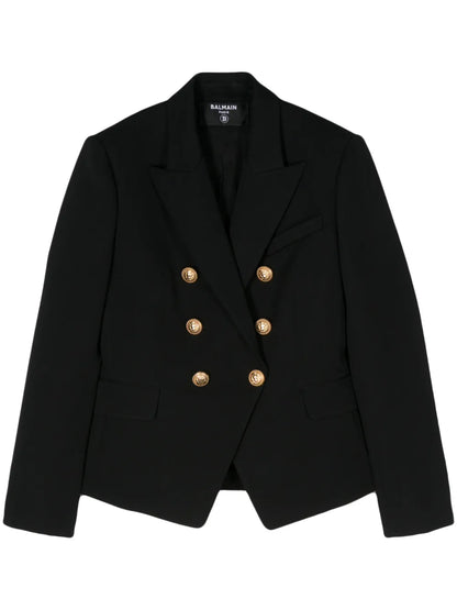 Double-Breasted Wool Blazer