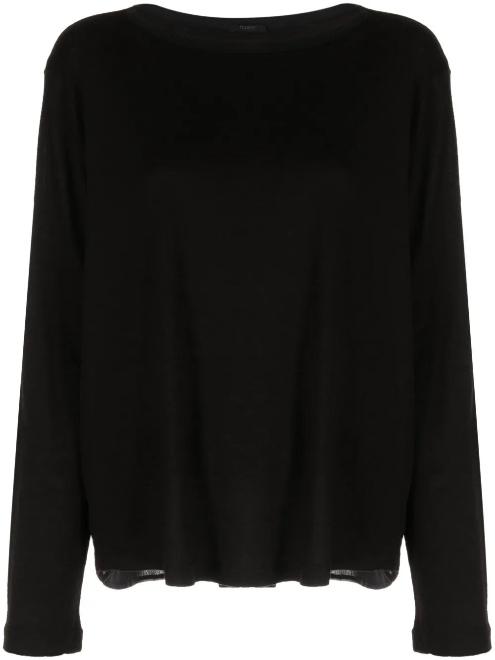 Sheer-Panel Virgin Wool-Blend Jumper