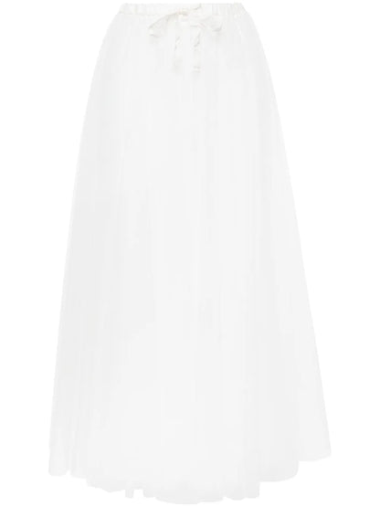 Sheer Tulle Maxi Skirt