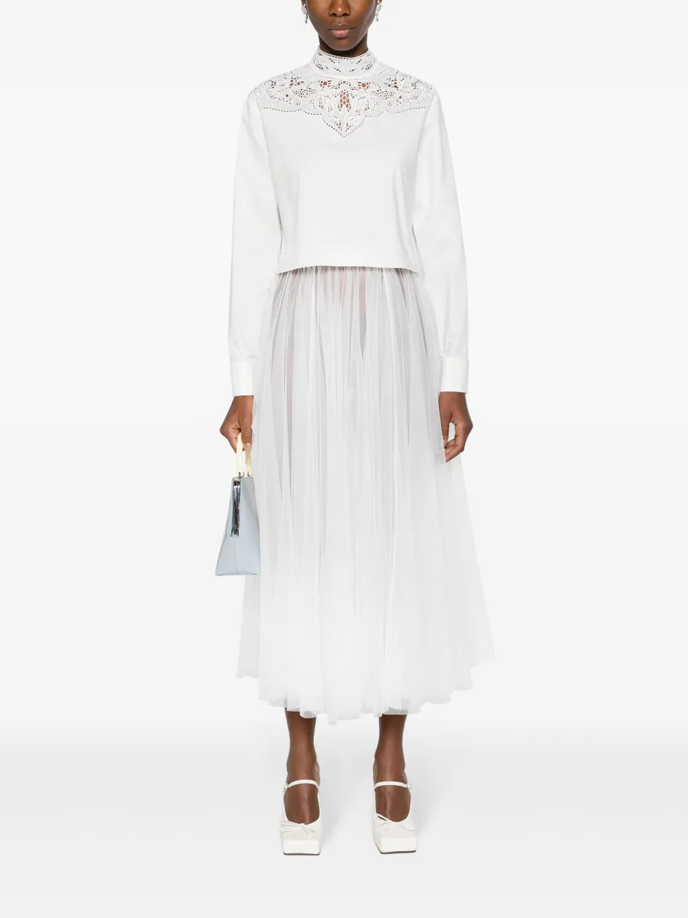 Sheer Tulle Maxi Skirt