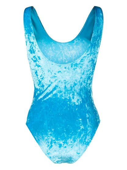 Scoop-Neck Velvet Swimsuit