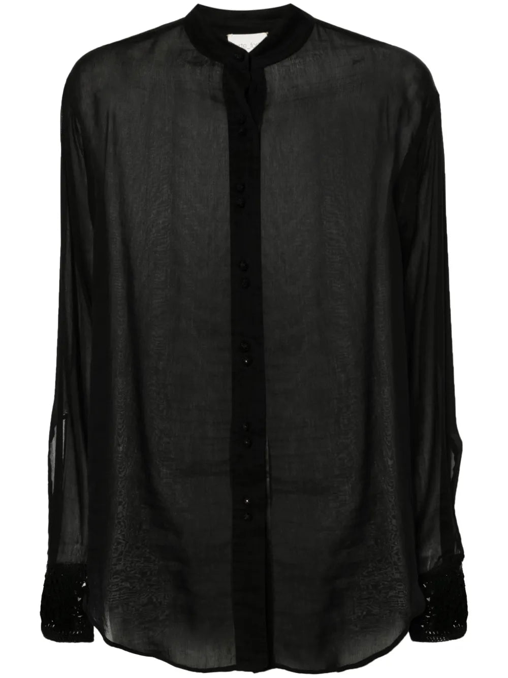Semi-Sheer Long-Sleeve Shirt