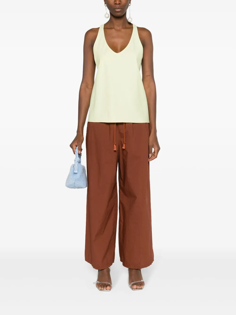 Racerback Fine-Ribbed Top