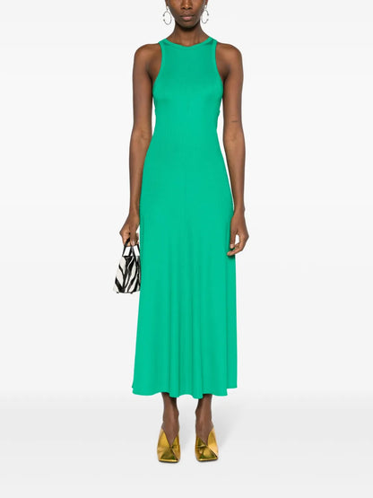 A-Line Ribbed Maxi Dress