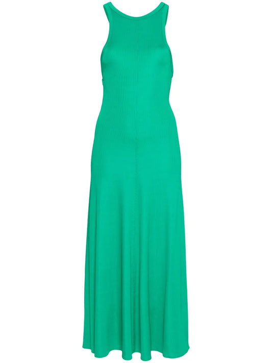 A-Line Ribbed Maxi Dress