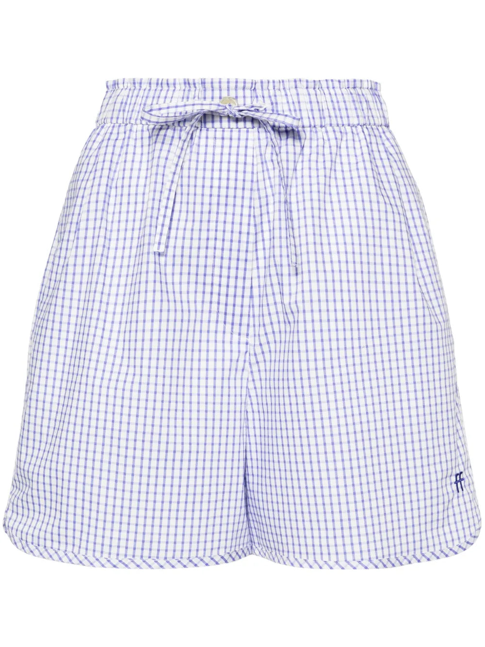 Gingham-Check Cotton Shorts
